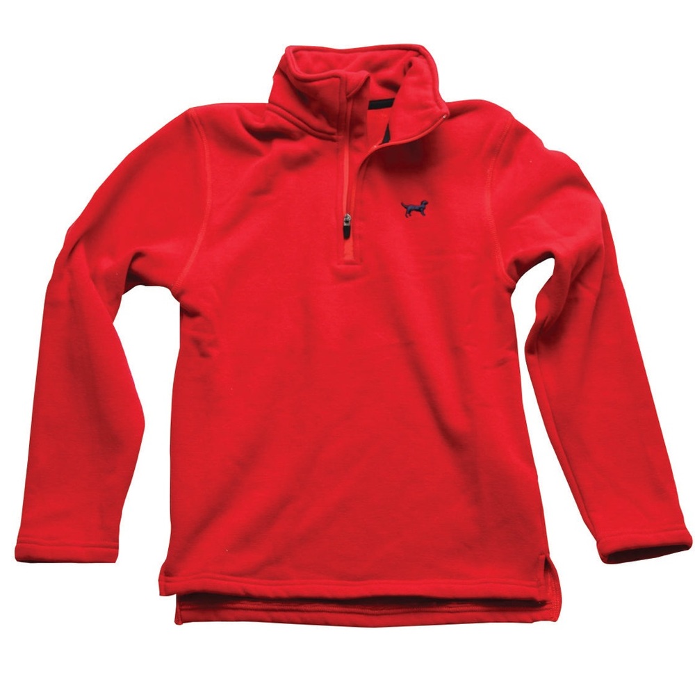 Jack Thomas Boys 1/4 Zip Pullover-Red NWT